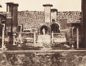 Maison de Marco Lucrezio, Pompéi, vers 1870 - Giorgio Sommer