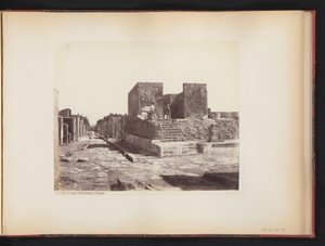Vue du Temple de la Fortune Augusta à Pompéi, Italie