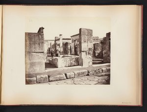 Vue sur les ruines de la Casa di Salustio à Pompéi, Italie