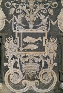 Figures allégoriques et signes du zodiaque, Palazzo dei Cavalieri ou Palazzo della Carovana, Piazza dei Cavalieri, Pise, Toscane, Italie - Giorgio Vasari