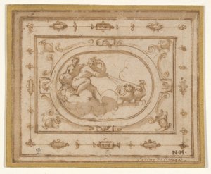 Aurore et Tithonius, étude pour une décoration de scène pour une représentation d