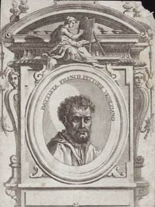 Battista Franco Veneziano, né Giovanni Battista Franco, un artiste italien. Gravure de Giorgio Vasari - Giorgio Vasari
