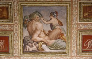 (détail) Cérès nourrissant Triptolemus, plafond d