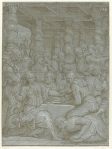 Christ dans la maison de Simon le Pharisien - Giorgio Vasari