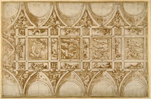 Conception pour le plafond du réfectoire du Collège des Jésuites à Cortona