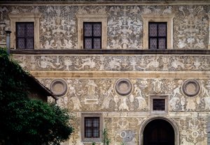 Façade de la Pinacothèque communale (Palazzo Vitelli alla Cannoniera)