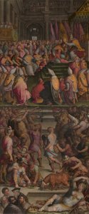 Le Pape Clément VII couronne Charles V à Bologne, 1556-1562 - Giorgio Vasari