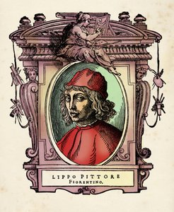 Portrait de Lippo di Benivieni (13e-14e siècle) Gravure de "Les Vies" par Giorgio Vasari (1511-1574) 1568 - Giorgio Vasari