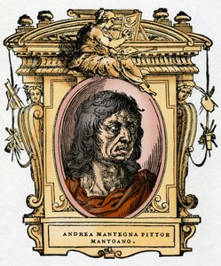 Portrait du peintre Andrea Mantegna (1431-1506) Xylographie de "La Vie des peintres" par Giorgio Vasari - Giorgio Vasari