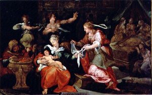 La Naissance de la Vierge - Giorgio Vasari