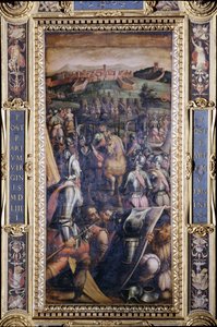 La Capture de Casole du plafond du Salone dei Cinquecento, 1565