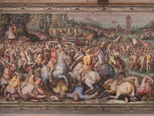 La Défaite des Pisans à la tour de San Vincenzo, du Salone dei Cinquecento, 1569