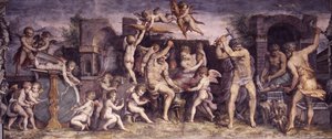 La Forge de Vulcain - Giorgio Vasari