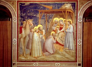 Adoration des Mages, Chapelle des Scrovegni, Padoue, c.1305 (fresque)
