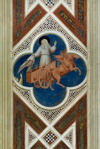 Élie emporté au ciel, Détail de la Vie et Passion du Christ, par Giotto