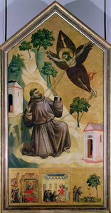 Saint François recevant les stigmates, c.1295-1300 - Giotto (c.1266 1337)