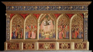 Polyptyque Baroncelli : le Couronnement de la Vierge - Giotto (c.1266 1337)