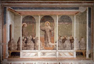 Saint François apparaît à un chapitre à Arles pendant la prédication de Saint Antoine de Padoue - Giotto (c.1266 1337)