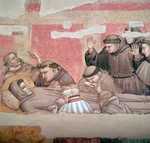 Représentation de la mort de Saint François d