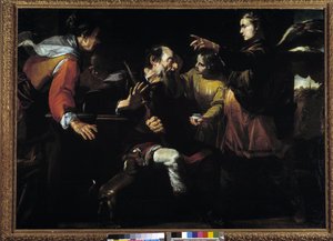 Tobie rendant la vue à son père - Giovacchino Assereto