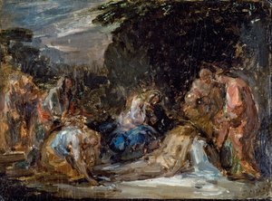 Déposition, par Giovanni Carnovali dit Piccio (1804-1873) - Giovanni Carnovali
