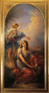 Agar dans le désert - Giovanni Carnovali