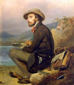 Portrait de peintre, peut-être Giovanni Carnovali