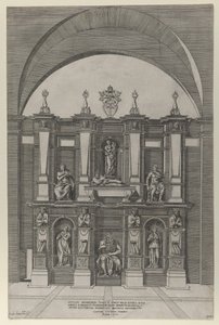 Speculum Romanae Magnificentiae : Sépulcre de Jules II, 1582 - Giovanni Ambrogio Brambilla