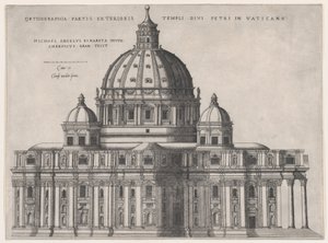 Speculum Romanae Magnificentiae : Saint-Pierre, XVIe siècle - Giovanni Ambrogio Brambilla