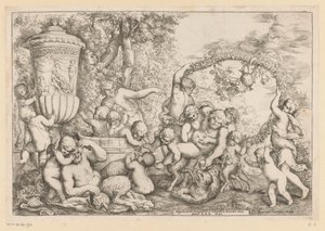 Bacchanale avec Silène - Giovanni Andrea Podesta