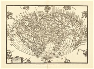 Carte du monde de 1540 par Giovanni Andrea Vavassore - Giovanni Andrea Vavassori
