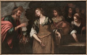Rebecca au puits - Giovanni Andrea de Ferrari