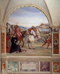 Comment Benoît a quitté la maison de son père et est allé à Rome pour étudier - Giovanni Antonio Bazzi Sodoma