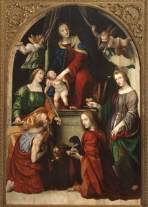 Madone et Enfant et Anges parmi les Saints Jérôme, Catherine d