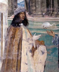 Saint Benoît répare un tamis cassé (détail)