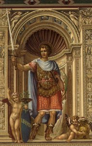 Saint Victor, peinture par Il Sodoma au Palazzo Comunale, Sienne, Italie - Giovanni Antonio Bazzi after Sodoma