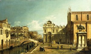 Le Campo Santi Giovanni e Paolo, Venise, 1738-9 - Giovanni Antonio Canal