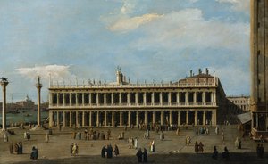 La bibliothèque et la Piazzetta, Venise, depuis le Palais des Doges - Giovanni Antonio Canal