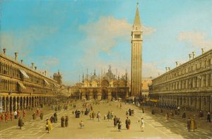 La Piazza San Marco, Venise, vue vers l