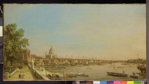 La Tamise depuis la terrasse de Somerset House en direction de St. Paul