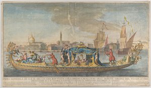 La première gondole ornée de l