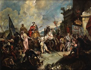 Giovanni Antonio Guardi Procession triomphale de Scipion - Giovanni Antonio Guardi