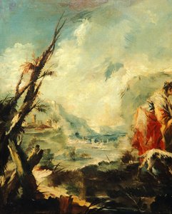 Tobie guérissant son père (détail) - Giovanni Antonio Guardi