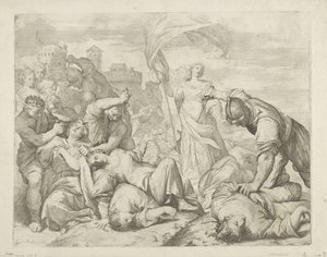 Le martyre de sainte Ursule et de ses compagnes - Giovanni Antonio Lorenzini