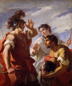 César devant Alexandrie, 1724-25 - Giovanni Antonio Pellegrini