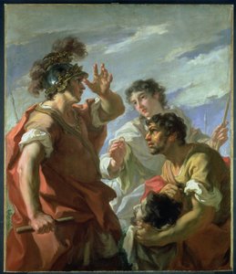 César devant Alexandrie - Giovanni Antonio Pellegrini