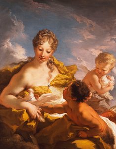 Vénus, Cupidon et un Faune, 1708-13 - Giovanni Antonio Pellegrini