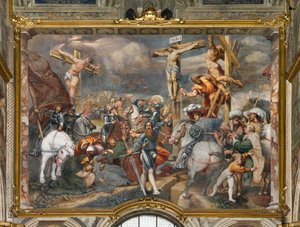 Contrefaçade, IL Pordenone, Crucifixion 1520-21
