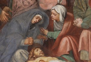 Contrefaçade, Déposition 1522 (détail) - Giovanni Antonio Pordenone
