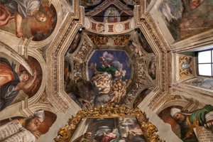 Dieu en tant que Créateur parmi les Anges, vers 1529 - Giovanni Antonio Pordenone